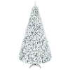 Lucktree 6FT/9FT Artificial Christmas Tree Unlit Flocked Xmas Tree with Full Branch Tips & Folding Metal Stand