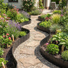 Lucktree 70 Pcs Garden Landscape Edging Border with Interlocking Panels
