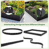 Lucktree 70 Pcs Garden Landscape Edging Border with Interlocking Panels