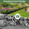 Lucktree 70 Pcs Garden Landscape Edging Border with Interlocking Panels