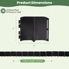 Lucktree 70 Pcs Garden Landscape Edging Border with Interlocking Panels