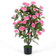 Lucktree 35.5" Artificial Rose Tree with 32 Blooming Flowers | Free Maintenance