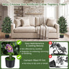 Lucktree 2 Pack 36" Artificial Topiary Cone Tree w/49 Flowers