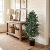 Lucktree 2 Pack 36" Artificial Topiary Cone Tree w/49 Flowers