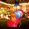 Lucktree 6 FT Thanksgiving Inflatable Turkey, Lighted Thanksgiving Decorations for Lawn, Garden, Party