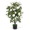 Lucktree 35.5" Artificial Rose Tree with 32 Blooming Flowers | Free Maintenance
