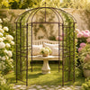 French Style Birdcage Garden Arbor, Heavy-Duty Metal Pergola Pavilion for Climbing Plants