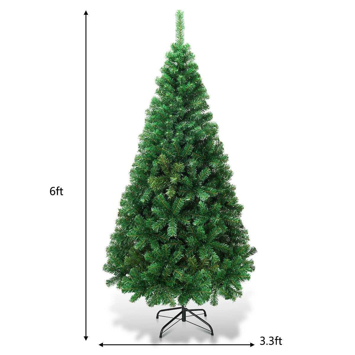 Artificial Christmas Tree with Solid Metal Stand - LucktreeUS