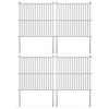 Outdoor Air Conditioner Fence, 113 x 114 cm Vinyl Privacy Screen with Metal Ground Stakes