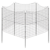 5-Panel Decorative Garden Fence with 5 Stakes, 39" Tall Outdoor Dog Barrier
