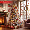 7.5/6 FT Prelit Artificial Christmas Tree, Smart RGB & Warm White LED Lights