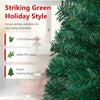 5/6/7/8 FT Artificial Christmas Tree, Unlit Full Xmas Pine Tree with 350/650/950/1138 Branch Tips & Folding Metal Stand