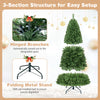 7/6/8 FT Pre-Lit Artificial Christmas Tree, Artificial Xmas Tree