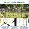 Birdcage Shape Gazebo, Garden Arch Trellis w/Hanging Hook for Climbing Plants
