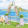 Metal Garden Arch, Rose Garden Arbor for Various Climbing Plant, Outdoor Lawn Backyard