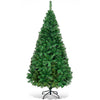 5/6/7/8 FT Artificial Christmas Tree, Unlit Full Xmas Pine Tree with 350/650/950/1138 Branch Tips & Folding Metal Stand