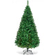 5/6/7/8 FT Artificial Christmas Tree, Unlit Full Xmas Pine Tree with 350/650/950/1138 Branch Tips & Folding Metal Stand