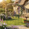 Birdcage Shape Gazebo, Garden Arch Trellis w/Hanging Hook for Climbing Plants
