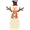 3.6 FT Lighted Christmas Snowman, Outdoor Xmas Holiday Decoration with 80 Warm LED Lights