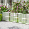 Outdoor Air Conditioner Fence, 113 x 114 cm Vinyl Privacy Screen with Metal Ground Stakes