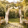 French Style Birdcage Garden Arbor, Heavy-Duty Metal Pergola Pavilion for Climbing Plants