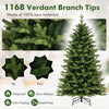 6FT Prelit Artificial Christmas Tree, Hinged Christmas Tree with 350 LED Lights