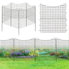 5-Panel Decorative Garden Fence with 5 Stakes, 39" Tall Outdoor Dog Barrier