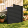 PP Privacy Fence Screen 123cm x 123cm, 2/4 Panels, No-Dig Air Conditioner Trash Can Pool Equipment Enclosure with Galvanized Ground Stakes