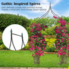 Metal Garden Arch, Rose Garden Arbor for Various Climbing Plant, Outdoor Lawn Backyard