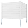 122cm x 95cm Air Conditioner Fence 2 Panels, Outdoor Privacy Fence with Metal Ground Stakes
