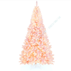 7.5 FT Pre-Lit Artificial Christmas Tree with Snow Flocked Pink Leaves