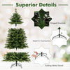 6FT Prelit Artificial Christmas Tree, Hinged Christmas Tree with 350 LED Lights