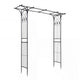 <p>Garden Arbor, 215cm Arch Trellis w/Extended Roof for Climbing Plants Roses Vines