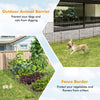 5-Panel Decorative Garden Fence with 5 Stakes, 39" Tall Outdoor Dog Barrier