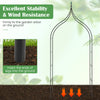 Metal Garden Arch, Rose Garden Arbor for Various Climbing Plant, Outdoor Lawn Backyard