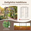 Birdcage Shape Gazebo, Garden Arch Trellis w/Hanging Hook for Climbing Plants