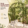 French Style Birdcage Garden Arbor, Heavy-Duty Metal Pergola Pavilion for Climbing Plants