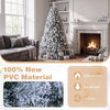 7.5/6 FT Prelit Artificial Christmas Tree, Smart RGB & Warm White LED Lights