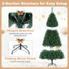 180 CM Artificial Christmas Tree, Hinged, Unlit, Green