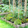 5-Panel Decorative Garden Fence with 5 Stakes, 39" Tall Outdoor Dog Barrier