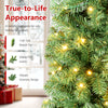 7/6/8 FT Pre-Lit Artificial Christmas Tree, Artificial Xmas Tree