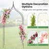 Metal Garden Arch, Rose Garden Arbor for Various Climbing Plant, Outdoor Lawn Backyard
