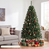 180 CM Artificial Christmas Tree, Hinged, Unlit, Green