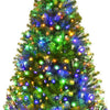4/5/6/7/8/9 FT Pre-Lit Artificial Christmas Tree w/ 100/150/350/500/750/1000 Warm White & Multicolored LED Lights