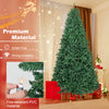LuckTree Hinged Christmas Tree PVC Artificial Tree Home Holiday Décor w/Metal Stand (7.5 FT)