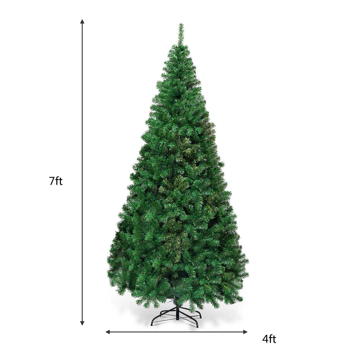 Artificial Christmas Tree with Solid Metal Stand - LucktreeUS