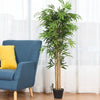 Fake Bamboo Tree Artificial Greenery Plants in Nursery Pot Decorative Trees for Home - LucktreeUS