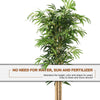 Fake Bamboo Tree Artificial Greenery Plants in Nursery Pot Decorative Trees for Home - LucktreeUS