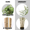 Fake Bamboo Tree Artificial Greenery Plants in Nursery Pot Decorative Trees for Home - LucktreeUS