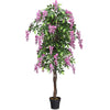 6FT Fake Wisteria Tree Artificial Greenery Plants in Nursery Pot Decorative Trees for Home - LucktreeUS
